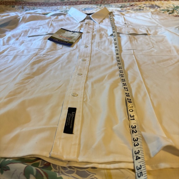 5.11 Tactical Shirt 4XL White Police Combat Casual Button Down Patrol Uniform - Picture 10 of 11